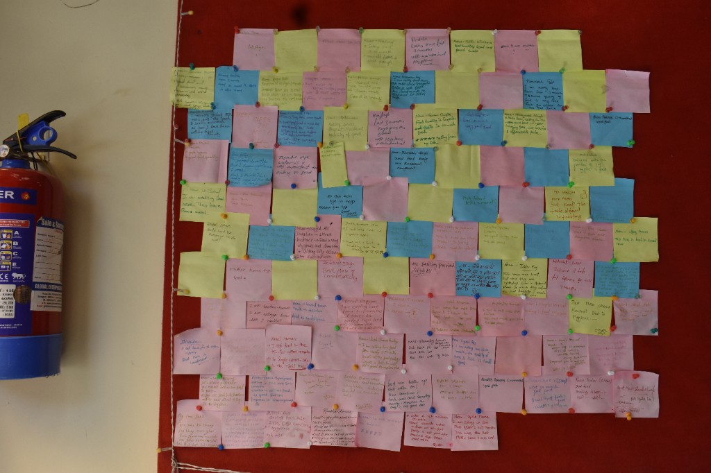 Student testimonials board