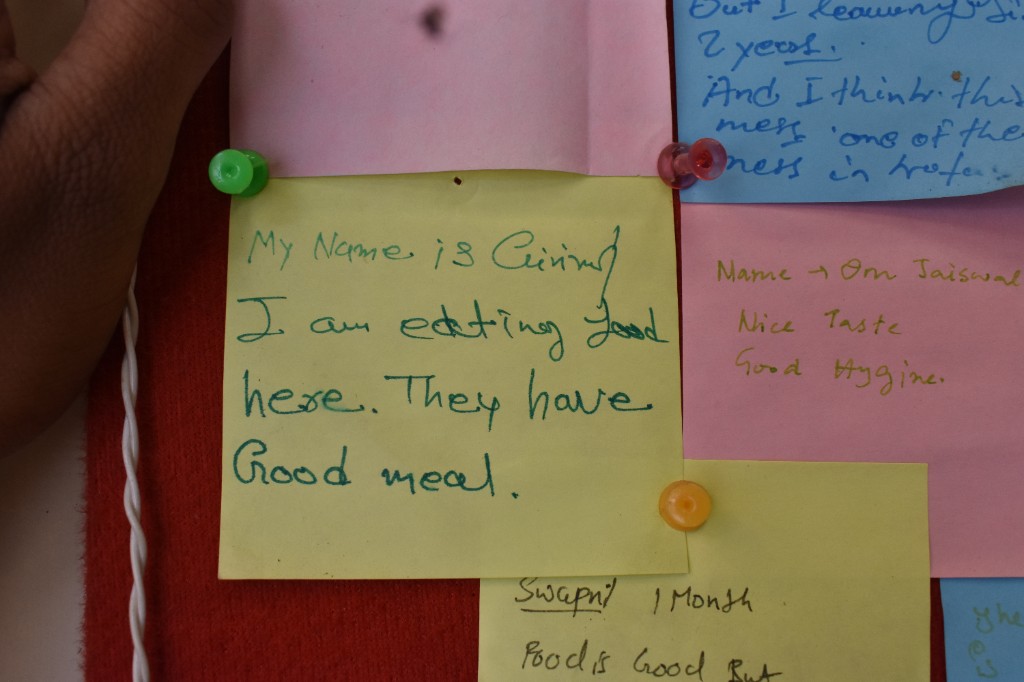 Student testimonials board