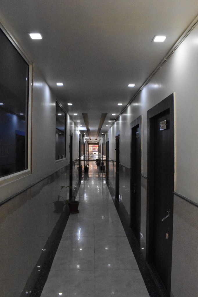 Staircase with greenery